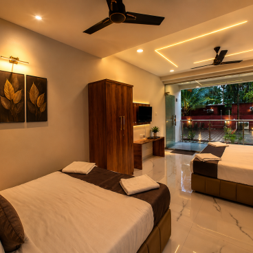 Super Deluxe Couple Room with Balcony facing AmEnities Space